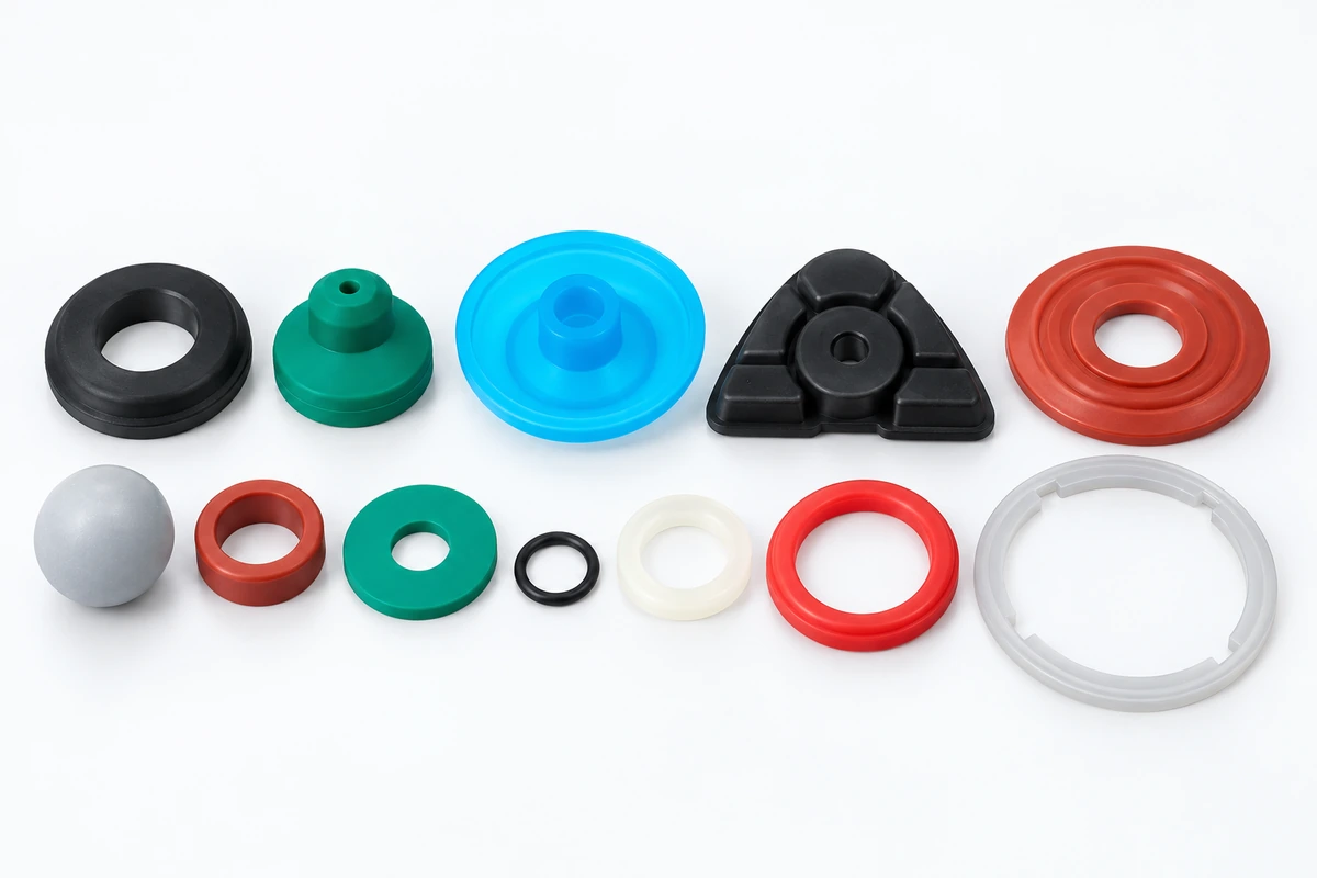 AI-assisted illustration of silicone seals and enclosure interface shapes