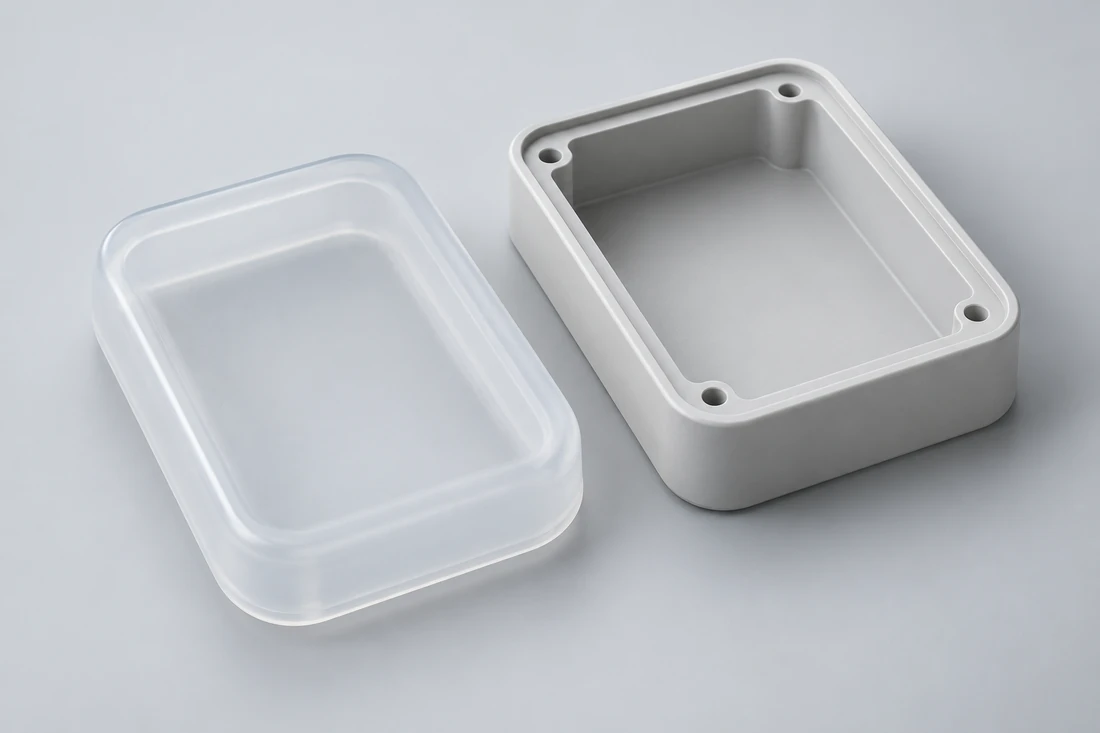 Molded cover and housing interface concept